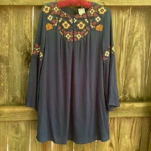 blue rain brand dresses Double Breasted Trench Coat in Soft Blue main image 0